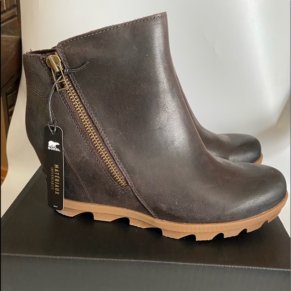 Sorel Shoes Sorelnew Joan Of Artic Wedge Zip Blackened Brown Poshmark